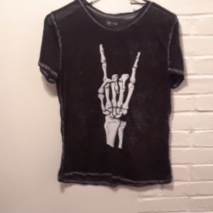 Zoe + Liv | Tops | Semi Sheer Skeleton 